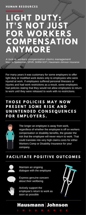 Light Duty Its Not Just For Workers Compensation Anymore